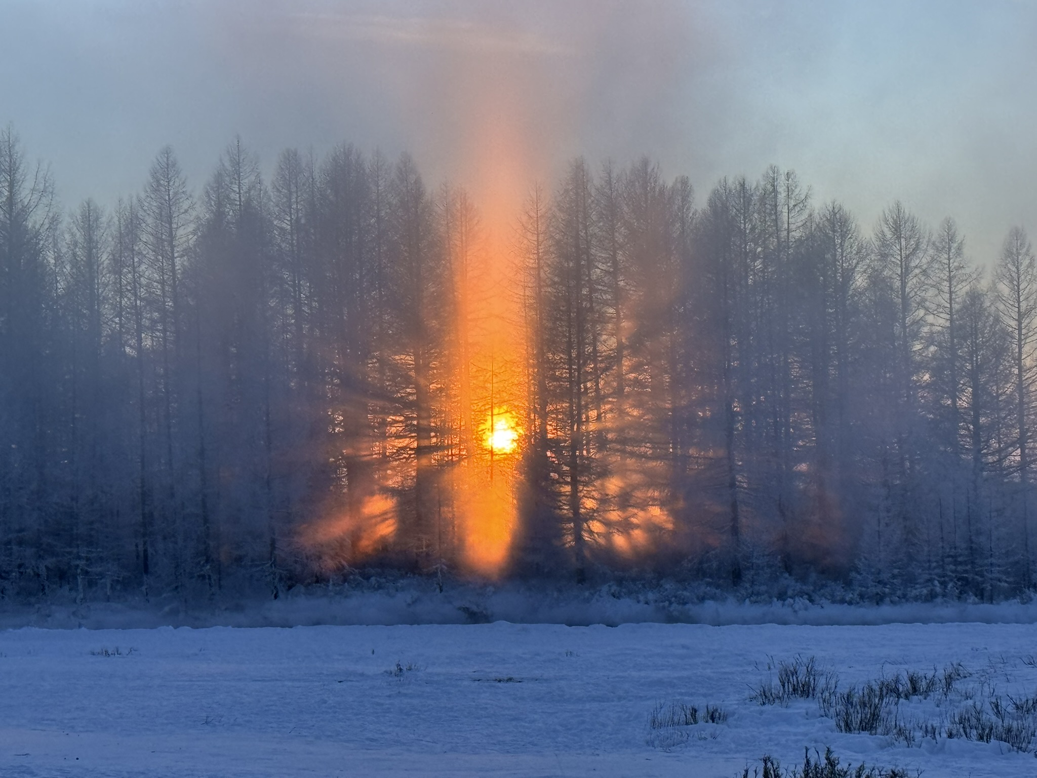 Sunset in Darkhad valley