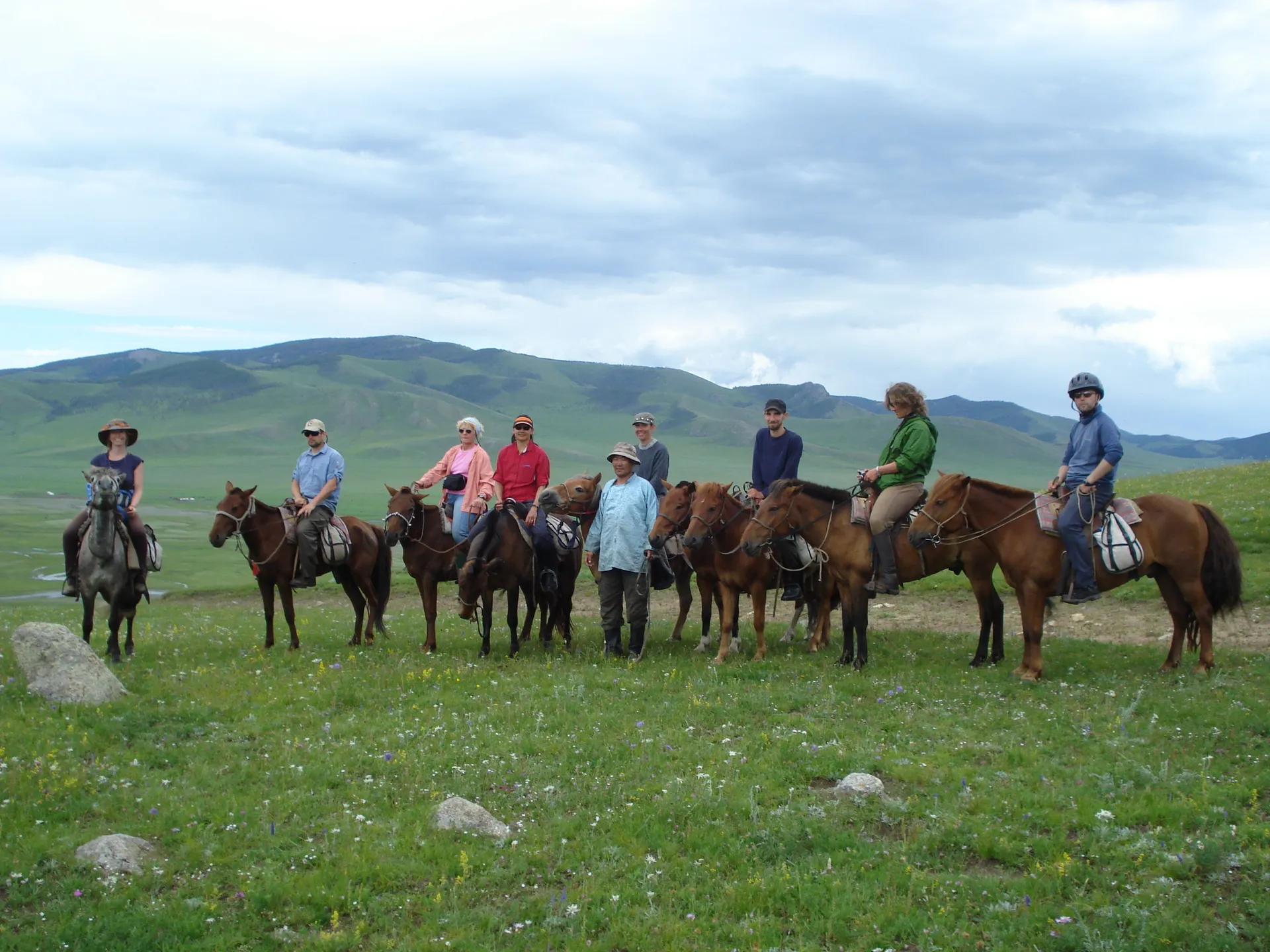 Orkhon Waterfall Ulaan Tsutgalan in Central Mongolia