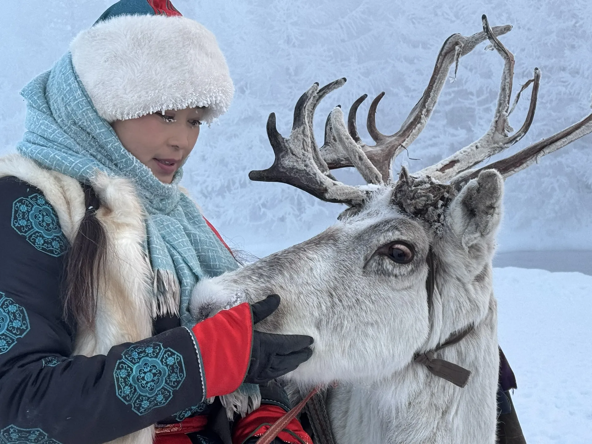 Reindeer herder Mongolia winter tour with reindeer herders in the Darkhad Valley